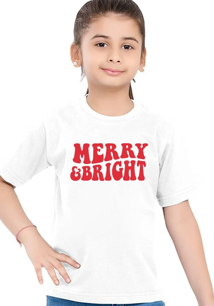 Merry and Bright Kids T-Shirt