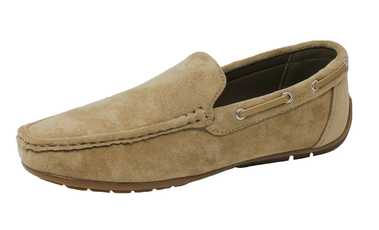 MOCASSINI UOMO BEIGE CASUAL ELEGANTI SCARPE CALZATURE ESTIVE ESPADRILLAS BARCA