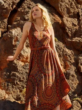 Moroccan Mandala Midi Dress | Apricot Clothing