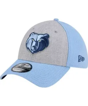 New Era Men's NBA Heather Gray/Light Memphis Grizzlies Two-Tone 39THIRTY Flex Hat