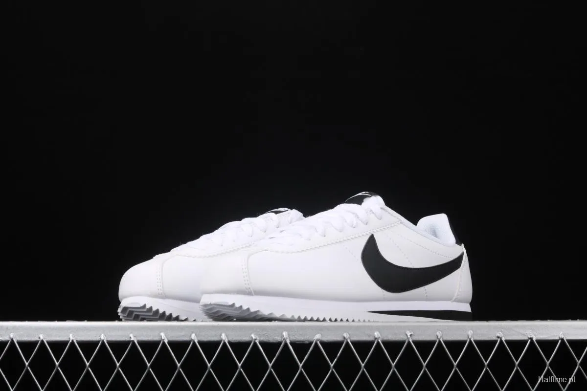 NIKE Roshe QS evergreen classic white and black leather soft foam shoes 807471-101