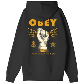 Obey New Clear Power Box Fit Heavyweight Terry Hood | Obey Clothing UK