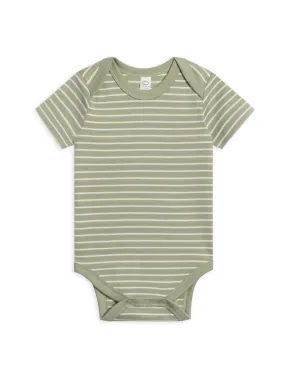 Organic Afton Bodysuit - Davis Stripe / Mint