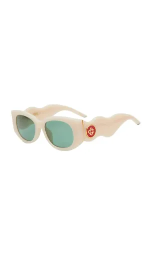 Oval Sunglasses -Beige