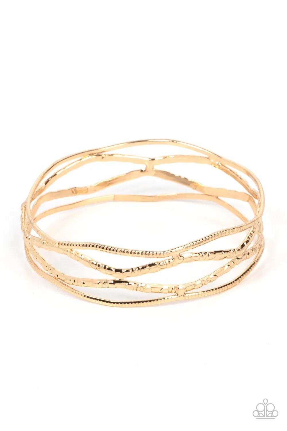 Paparazzi A Narrow ESCAPADE - Gold Bracelet