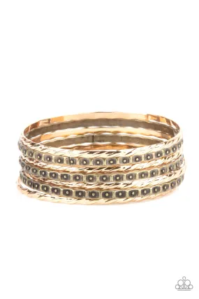 Paparazzi Back-To-Back Stacks - Multi Bracelet