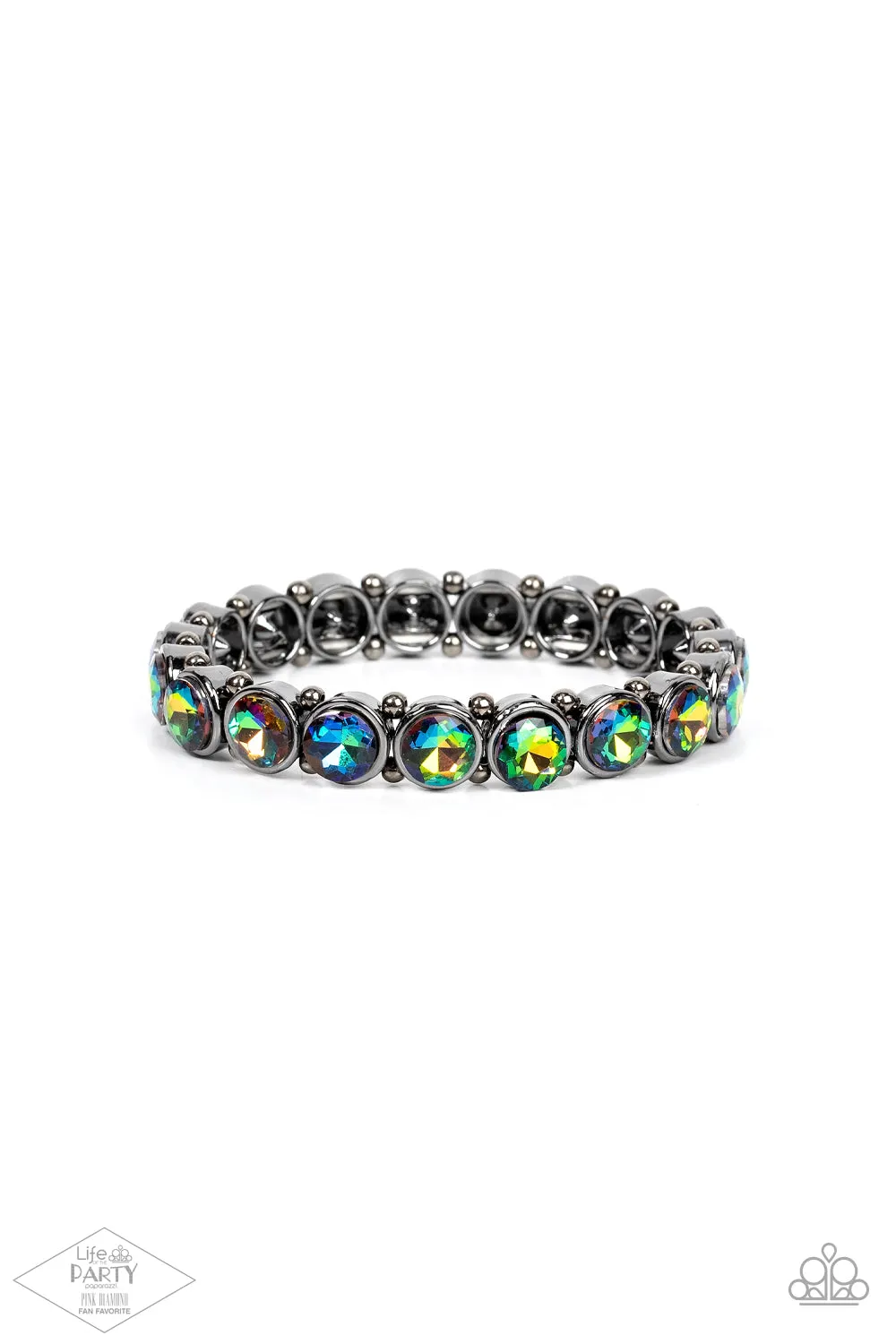 Paparazzi Sugar-Coated Sparkle - Multi Oil Spill Bracelet