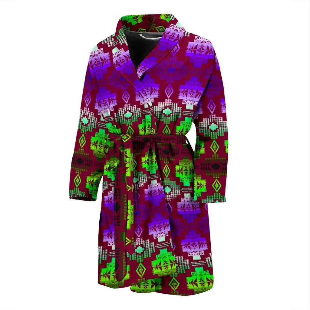 Plum Shades Men's Bath Robe