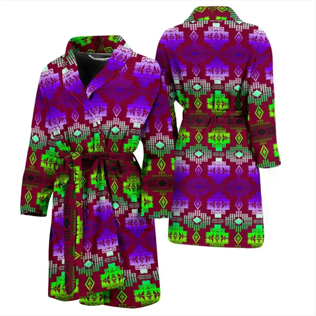 Plum Shades Men's Bath Robe