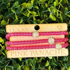 PP Pink Metallic Stretch Bracelets