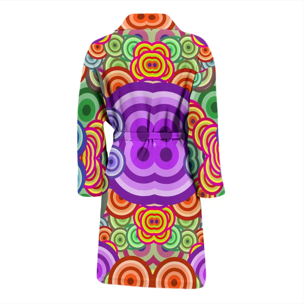 Retro Colours Mens Bath Robe