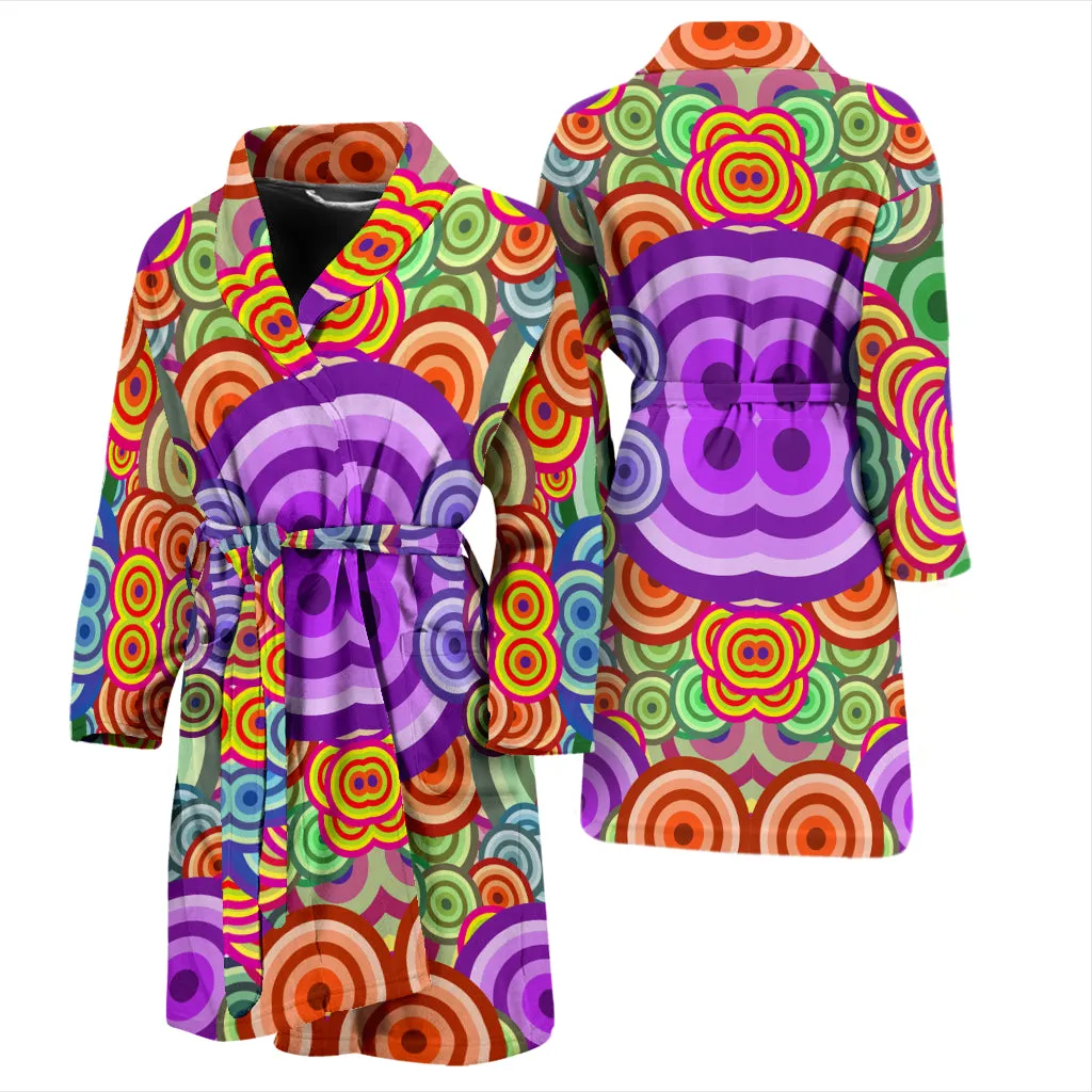 Retro Colours Mens Bath Robe