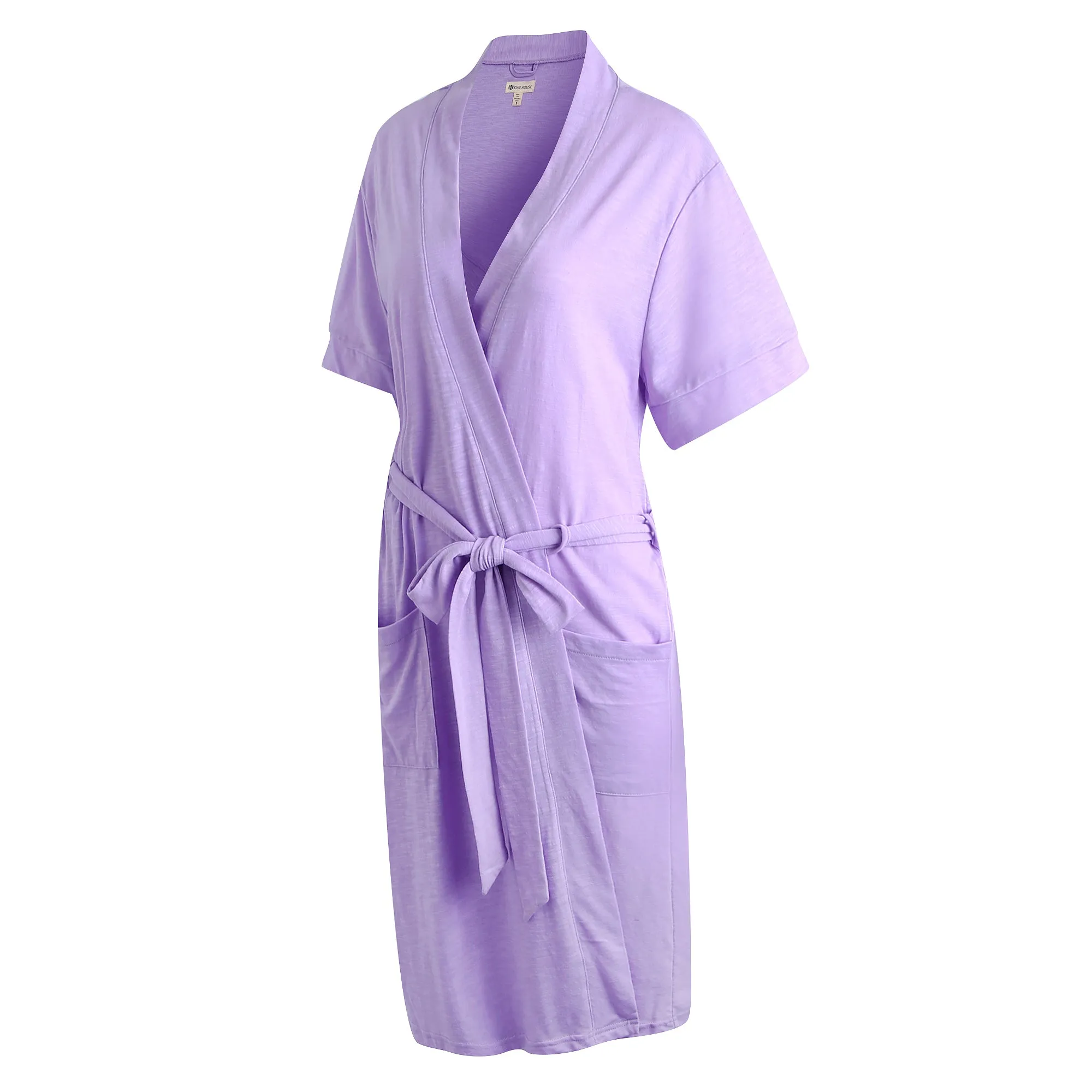 RH Robe Women's Short Sleeve Kimono Cotton Bathrobe Dressing Gown Sleep RHW2753