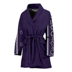 Royal Purple Men's Bandana Sleeved Bathrobe