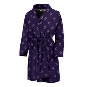 Royal Purple Paisley Men's Bathrobe