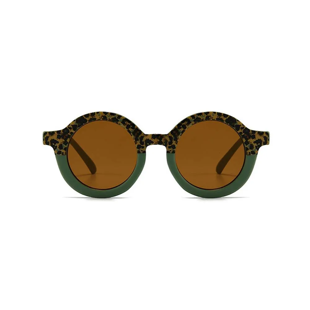 Sage Leopard Ava Baby Sunglasses