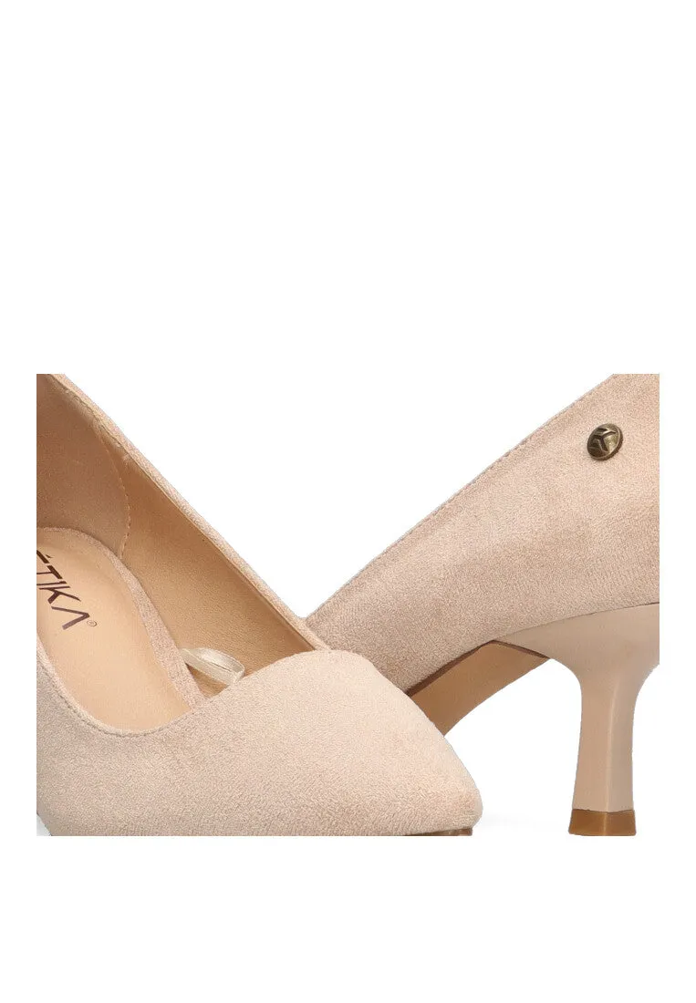 SALN ANTELINA BEIGE MODELO ETIKA SCONE MUJER TACON FINO MEDIO