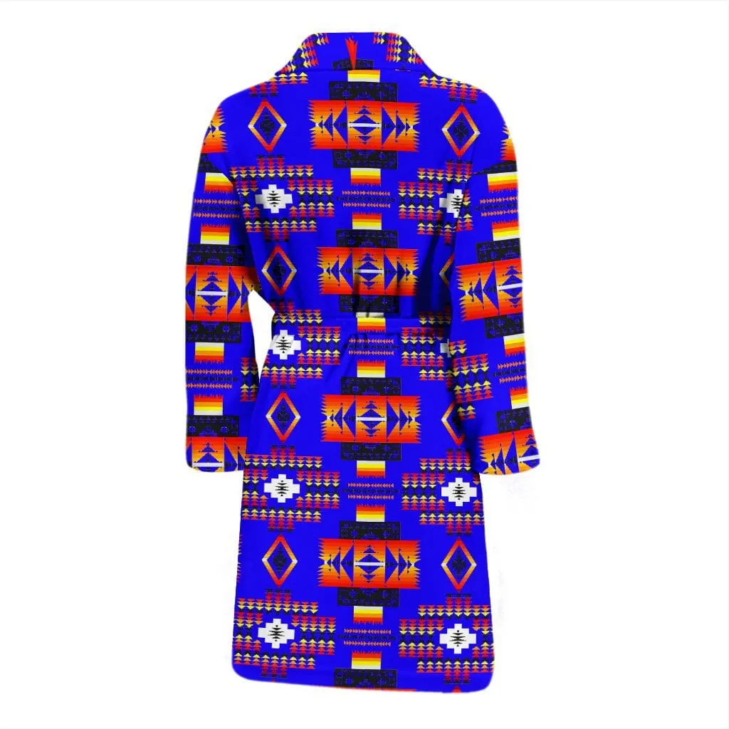 Seven Tribes Blue Men's Bath Robe