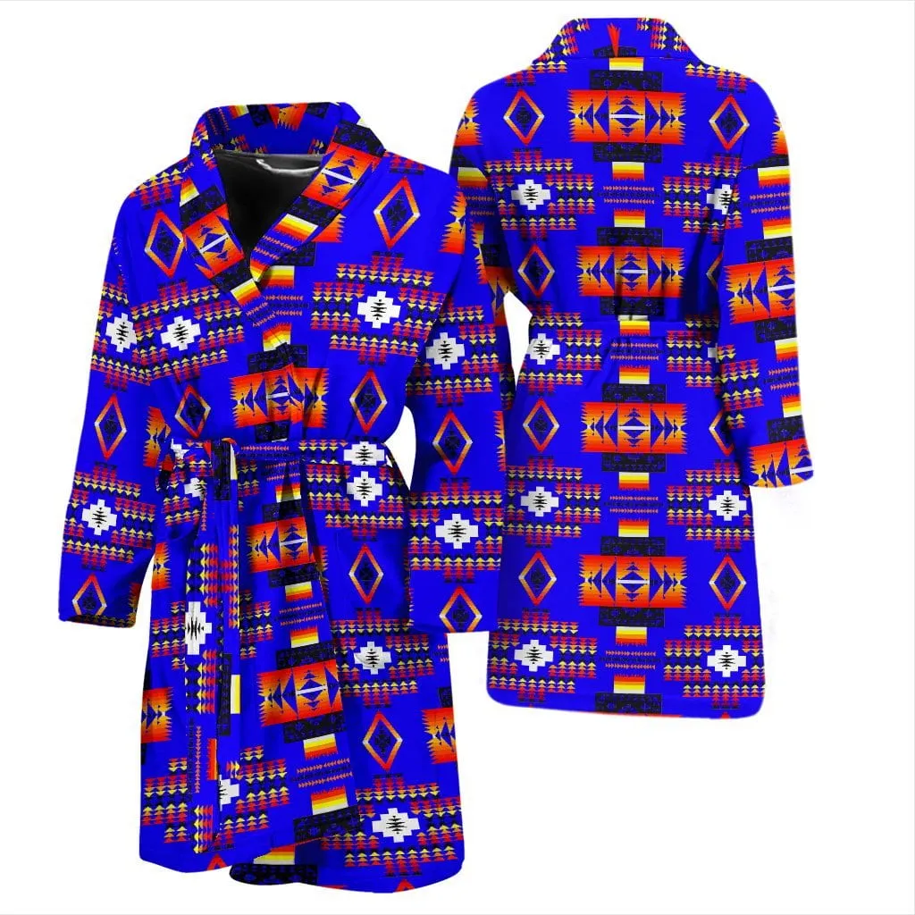 Seven Tribes Blue Men's Bath Robe