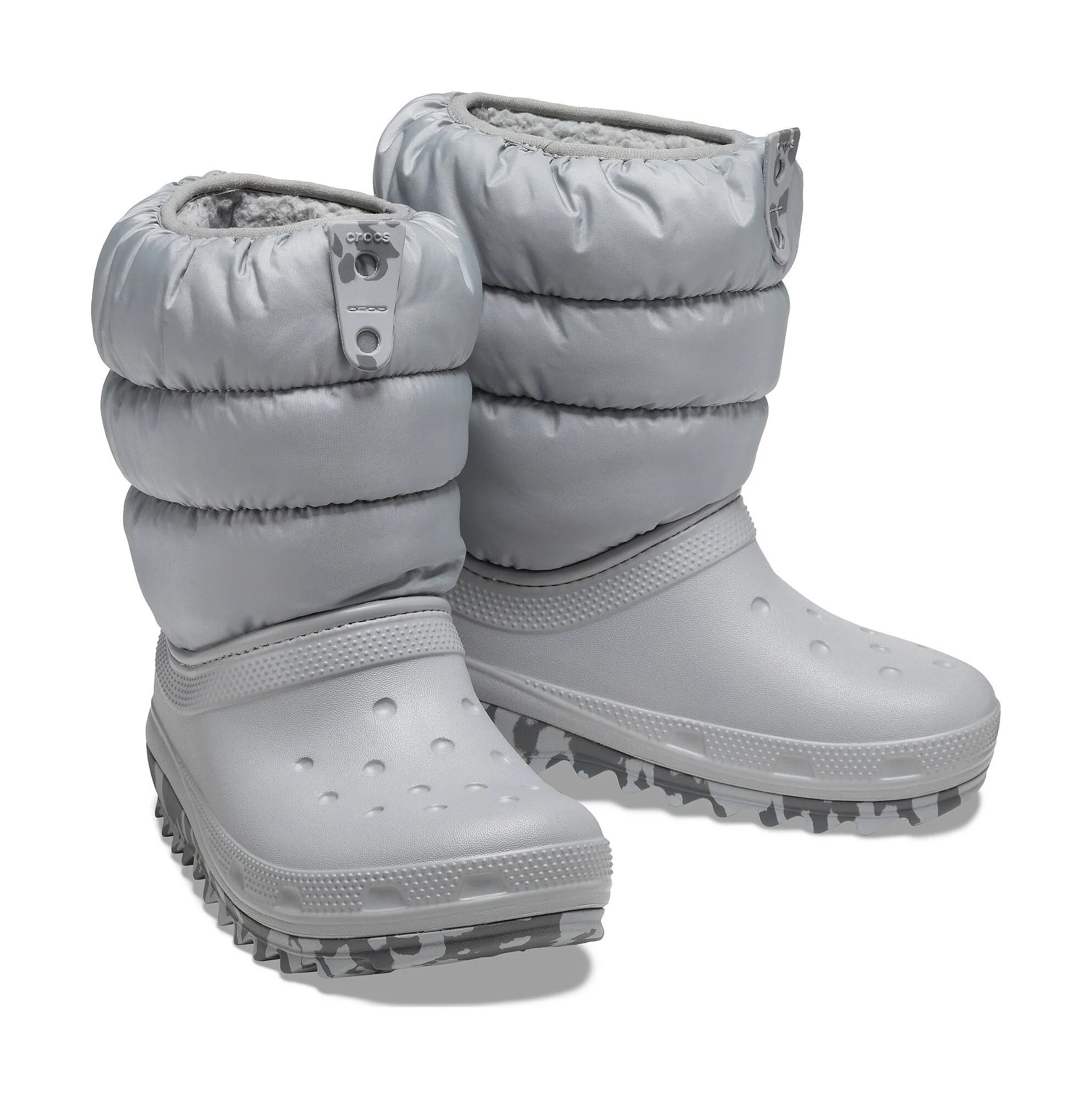 shoes Crocs Classic Neo Puff Boot K - Light Grey - unisex junior