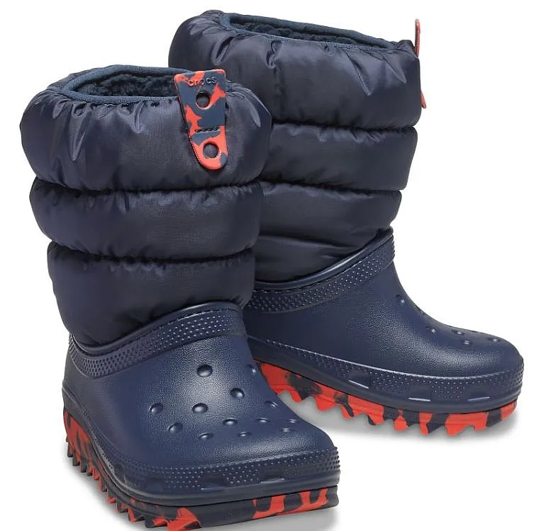 shoes Crocs Classic Neo Puff Boot K - Navy - unisex junior