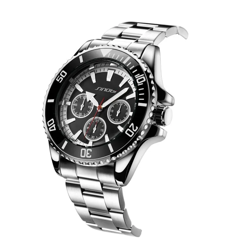 Sinobi Men Watch Metallic Strap