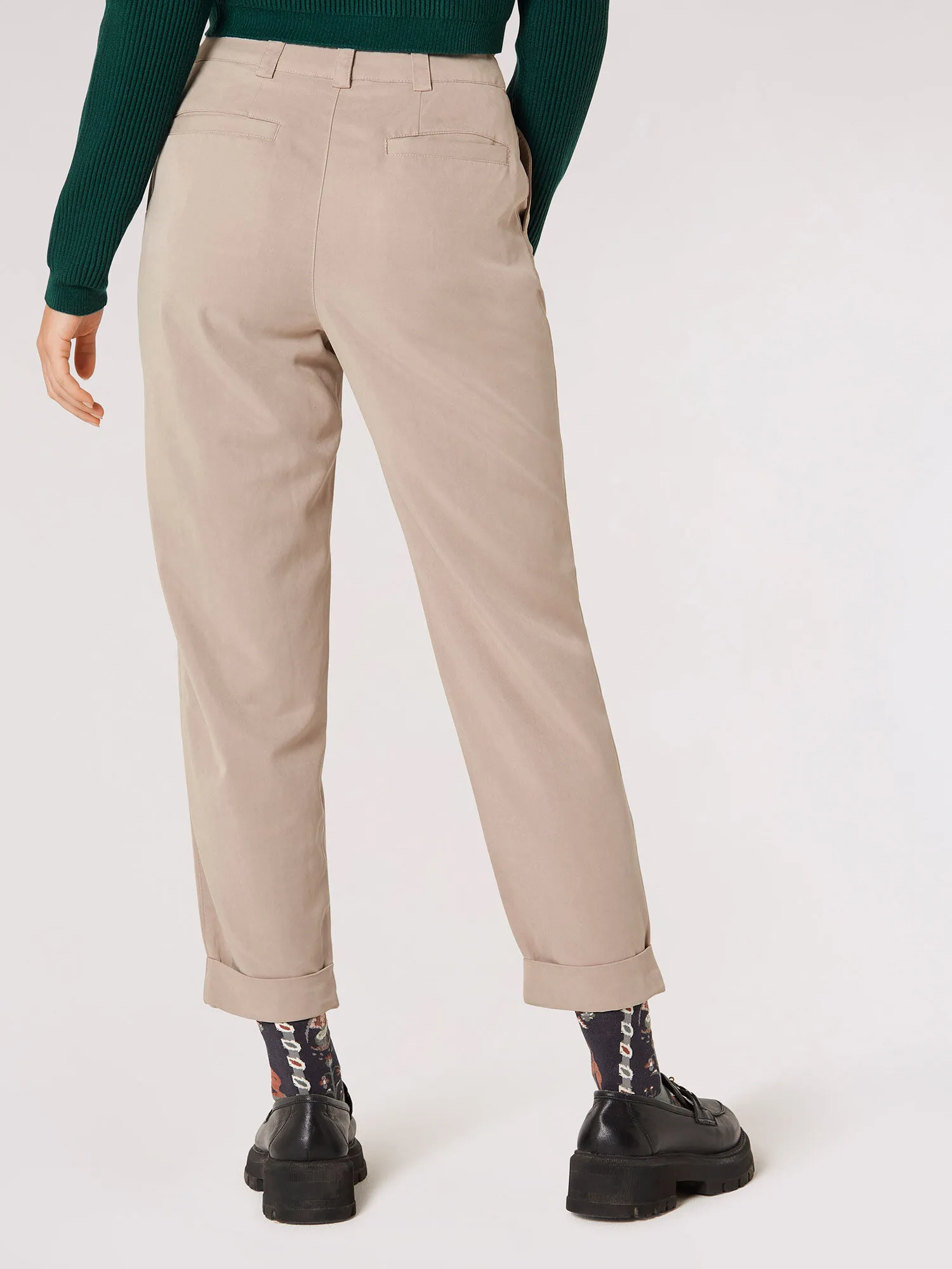 Soft Twill Chino Trousers | Apricot Clothing