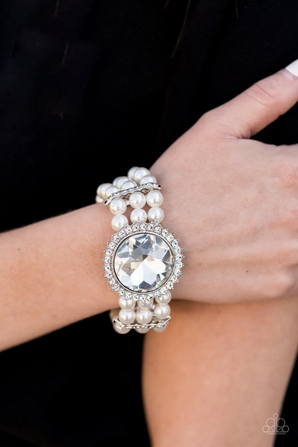 Speechless Sparkle White-Bracelet