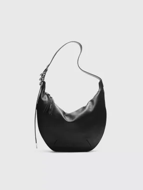 Spire Shoulder Bag - Black Leather