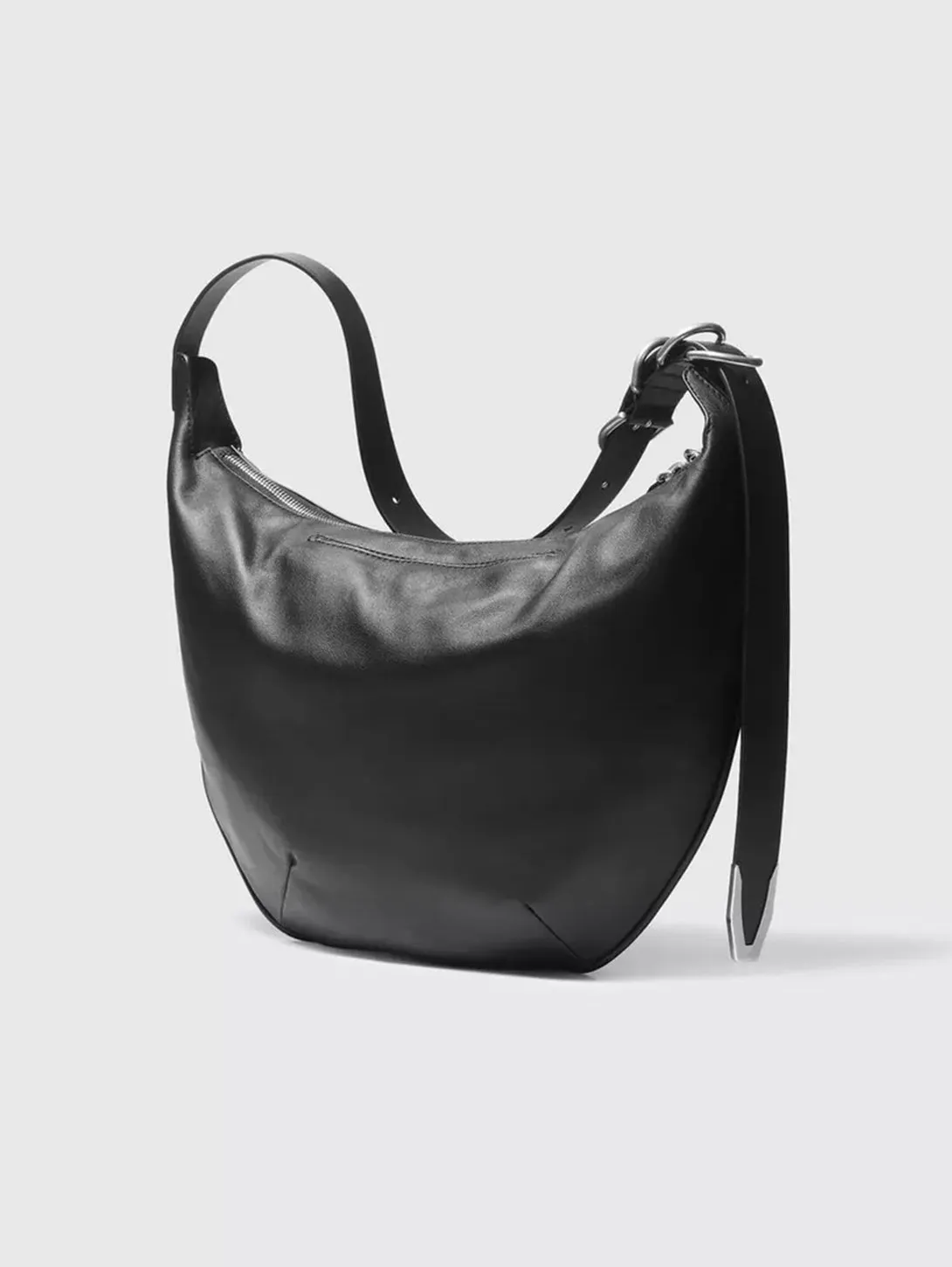 Spire Shoulder Bag - Black Leather