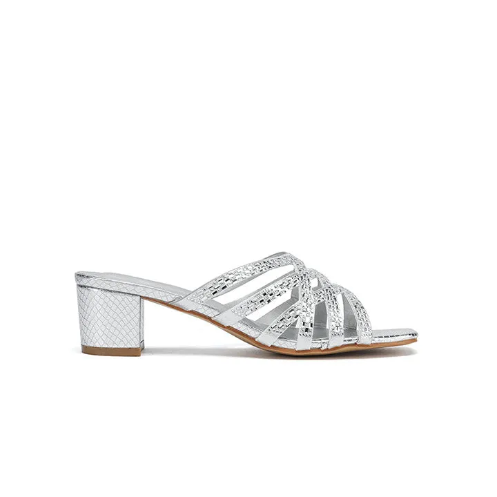 Square Toe Embellished Mule HL 184