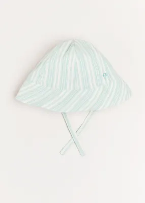 Striped Beach Hat in Green (S-L)