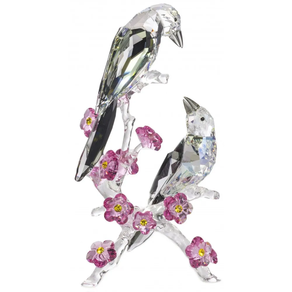 Swarovski Crystal Birds Figurine Tutelary Spirit, Loving Magpies -5004639