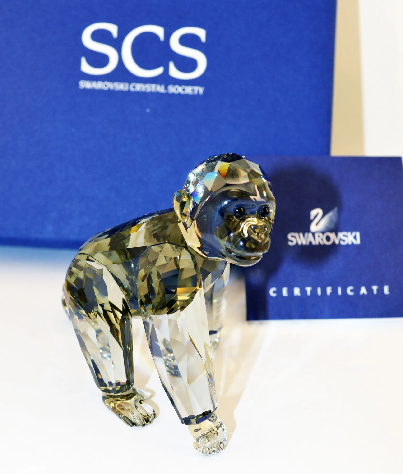 Swarovski Crystal Figurine SIGNATURE GORILLA CUB SCS Piece #955440