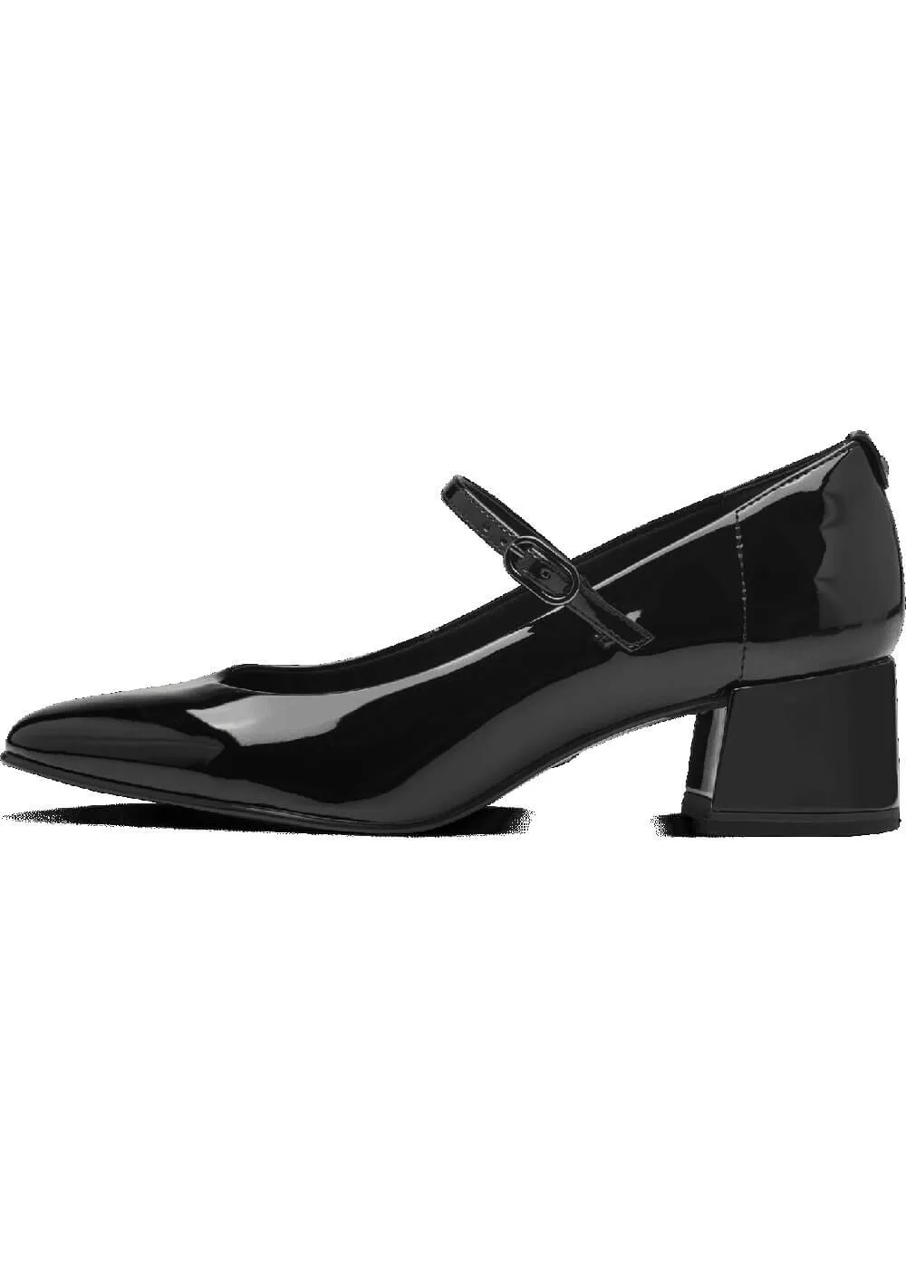 Tamaris Lisa Patent Vegan 60's Pumps Black