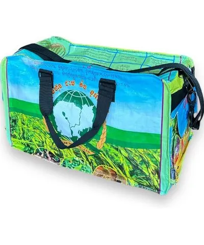 Torrain Recycled Bags Women's Green / Yellow / Orange Yellow Rice Small Transport Duffel