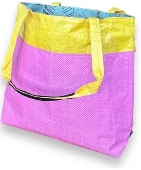 Torrain Recycled Bags Women's Pink / Purple Pink Sunshine Barrel Tote