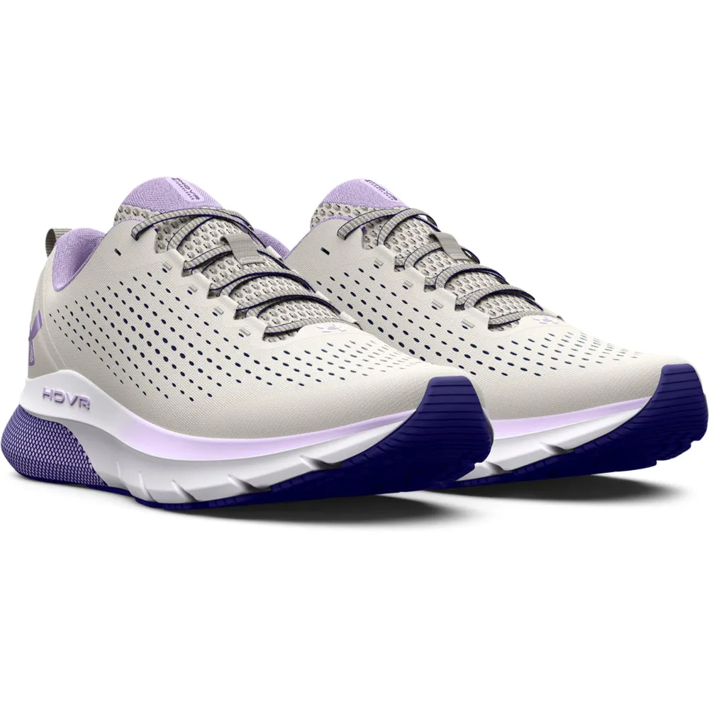 Under Armour HOVR Turbulence Running Shoes - Womens - Halo Grey/Nebula Purple