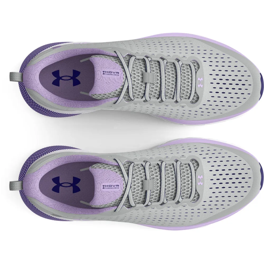 Under Armour HOVR Turbulence Running Shoes - Womens - Halo Grey/Nebula Purple