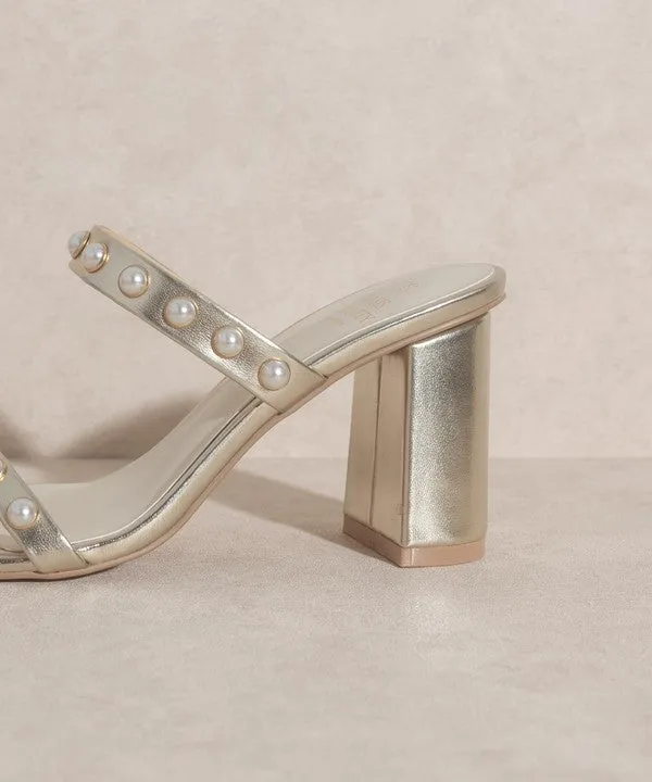 Victoria Pearl Strap Heel