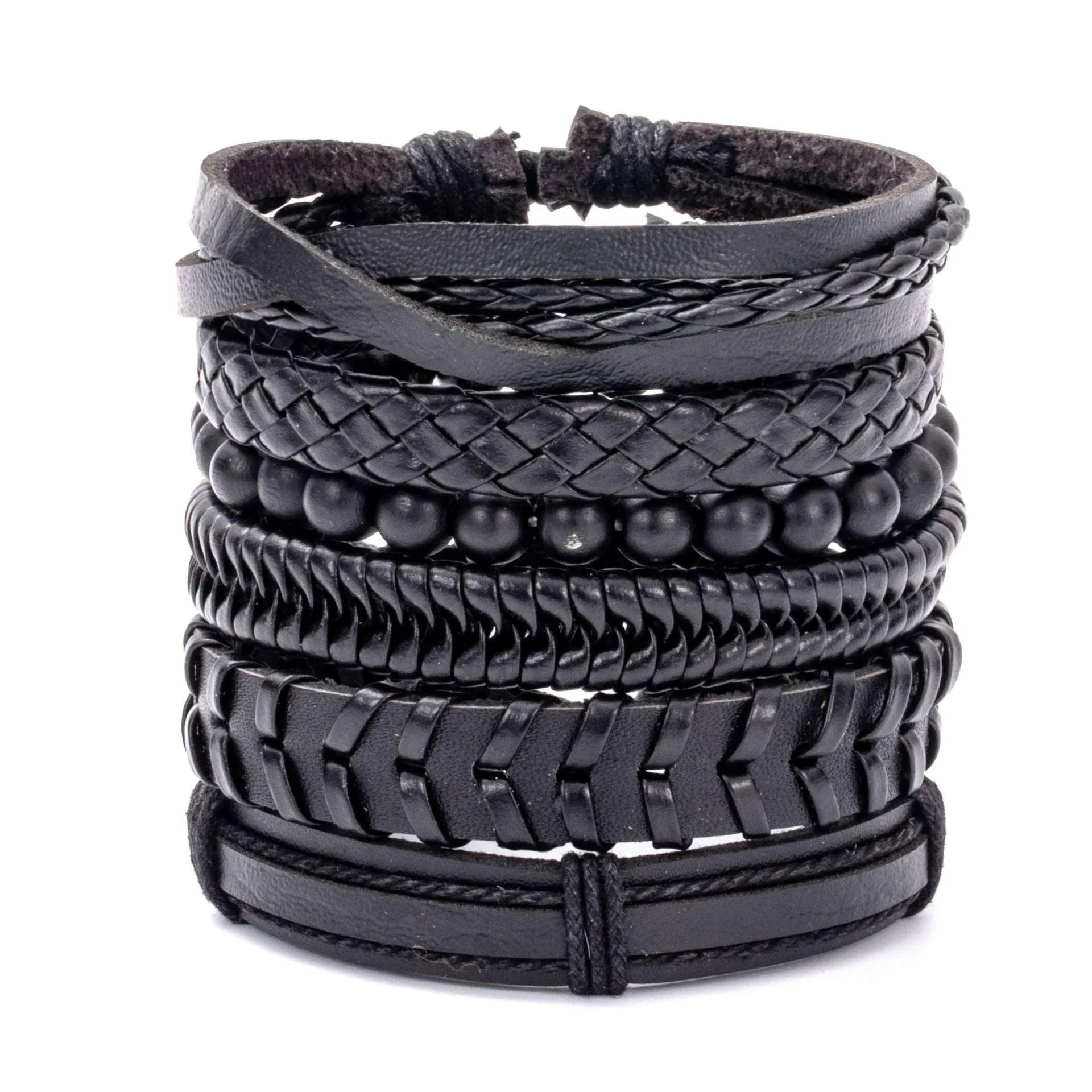 Viking Adjustable Leather Bracelet