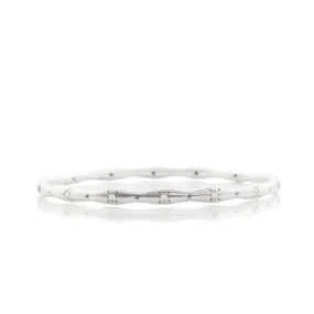 Wavy Stepping Stone Bangle