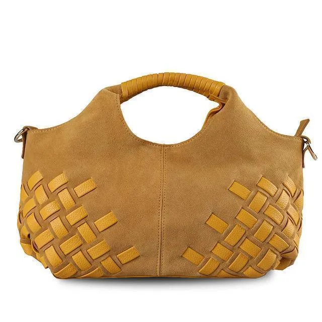 Women Bags Suede Leather Handbag Trendy Shoulder Bag