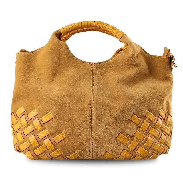 Women Bags Suede Leather Handbag Trendy Shoulder Bag