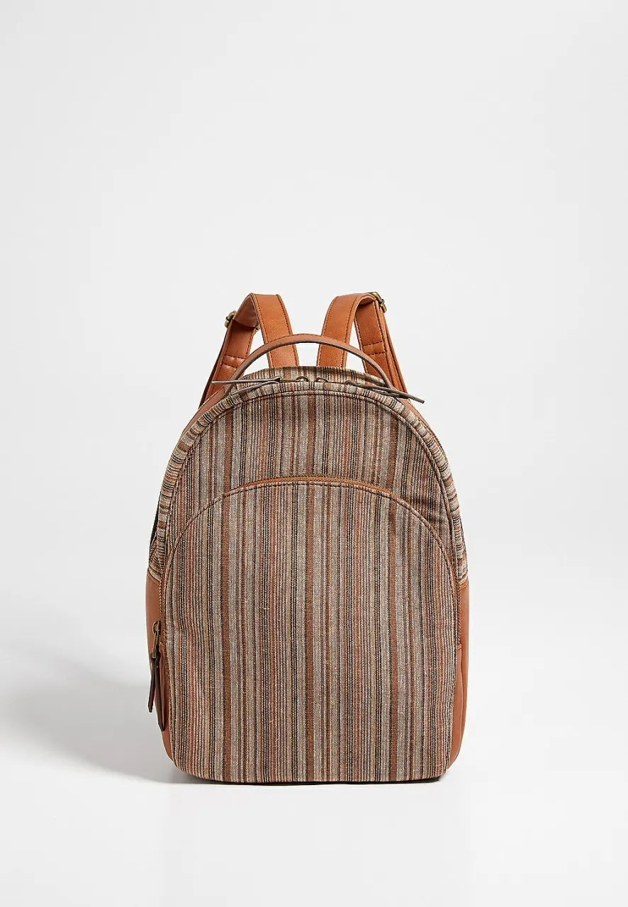 Women Maurices Bags | Stripe Backpack