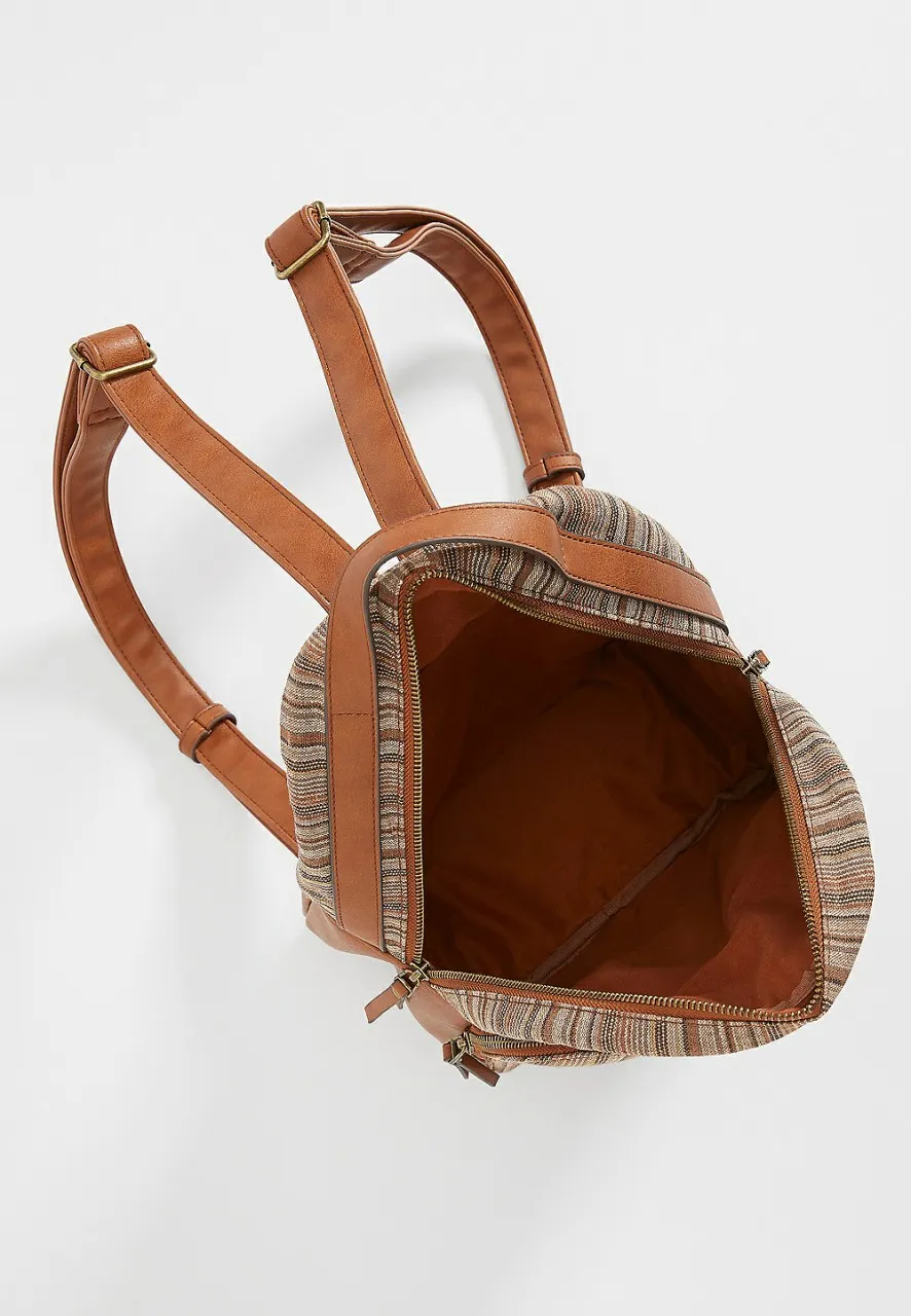 Women Maurices Bags | Stripe Backpack