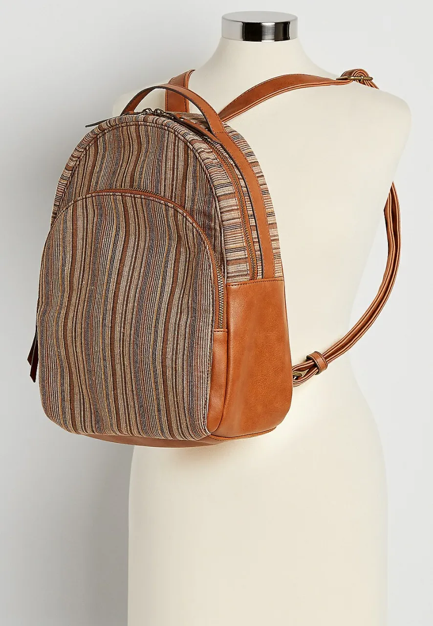 Women Maurices Bags | Stripe Backpack