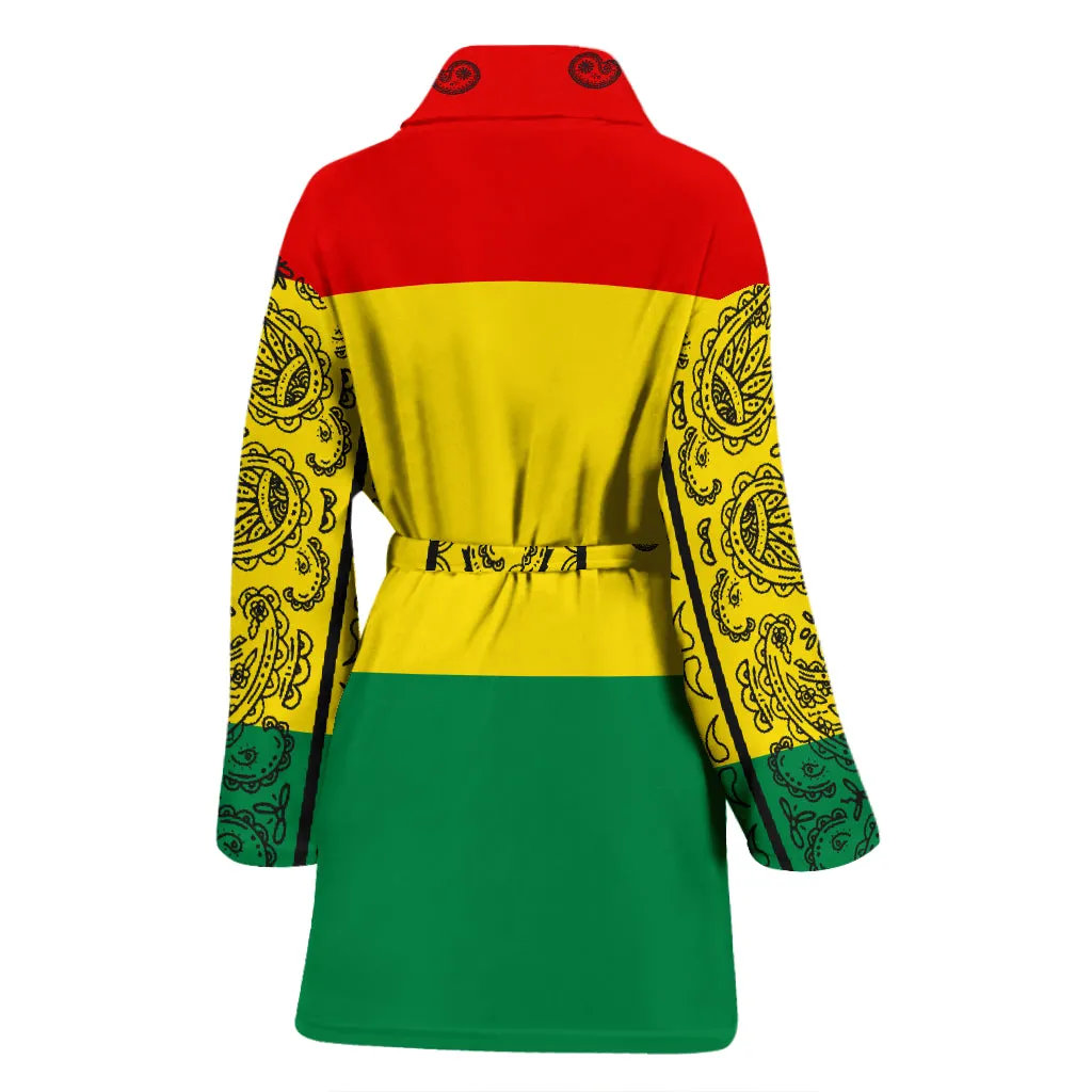 Women's Rasta Bandana Bathrobe