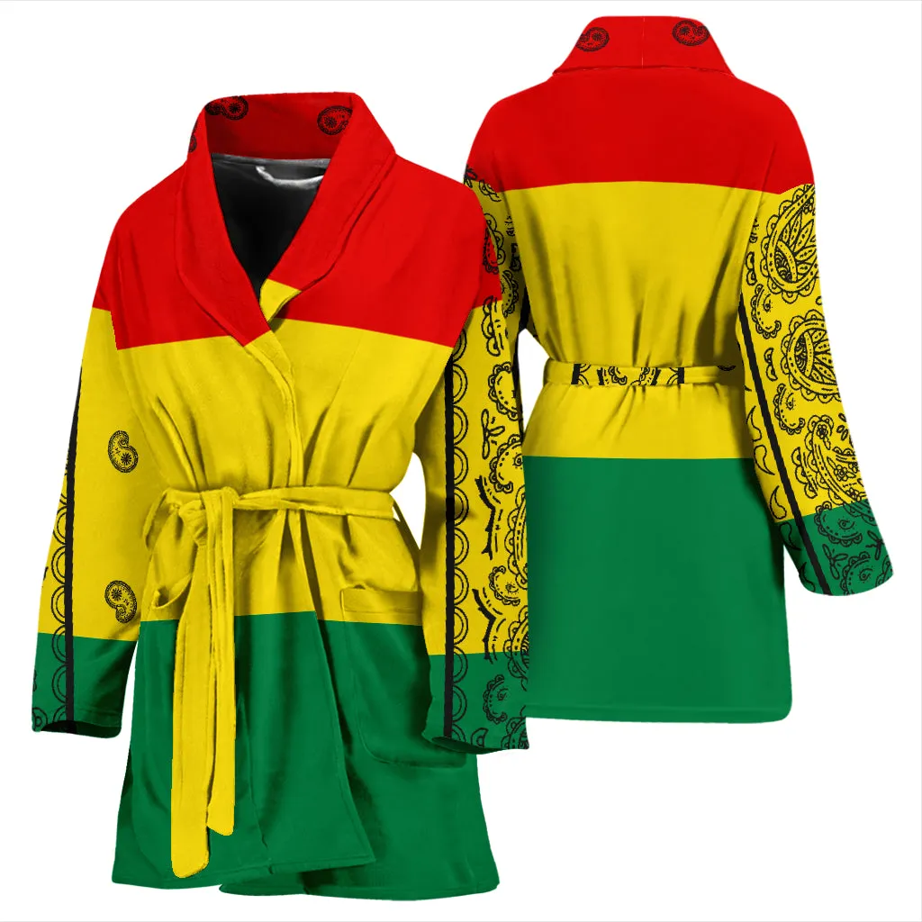 Women's Rasta Bandana Bathrobe